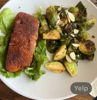 Grilled salmon